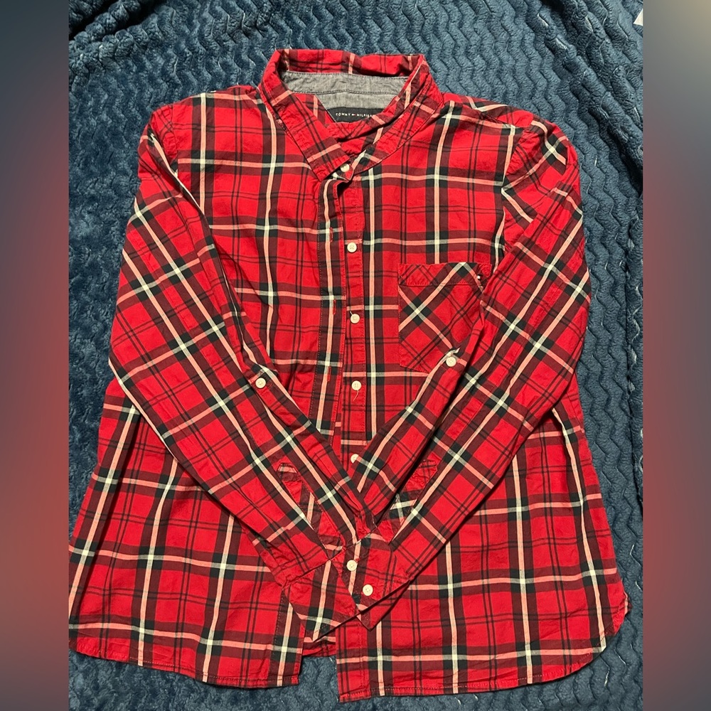 Tommy Hilfiger Plaid Button Up